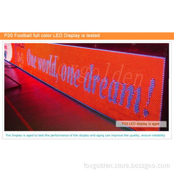 Waterprooof P20 Football Full Color LED Display Photos
